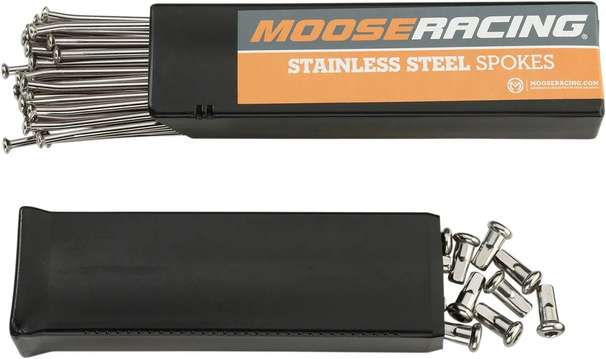 MOOSE OFFROAD HARD-PARTS Stainless Steel Spoke Set for 21" Front