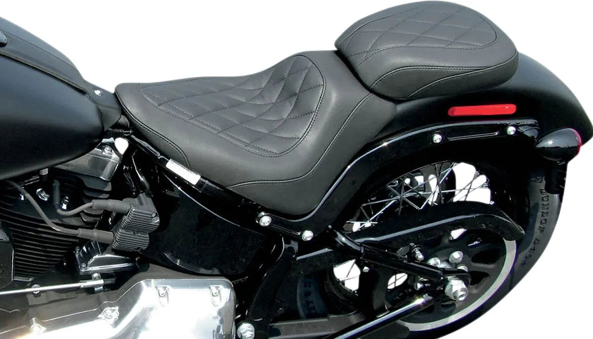 Mustang Wide Tripper Rear Seat - For Harley Davidson