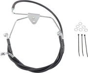Drag Specialties Black Vinyl Extended Brake Line Kit