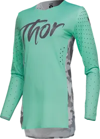 Thor Women's Sportmode Shadow Jersey - Green/Teal/Camo Gray