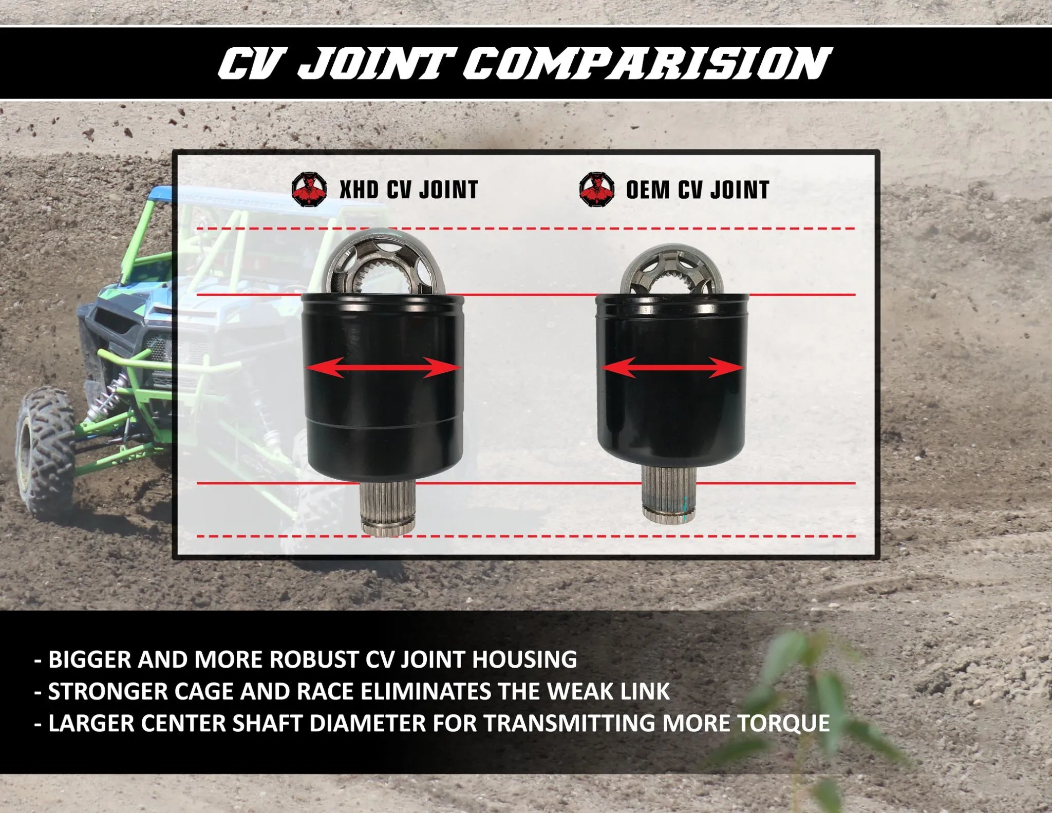 Demon Heavy-duty Long Travel Axle