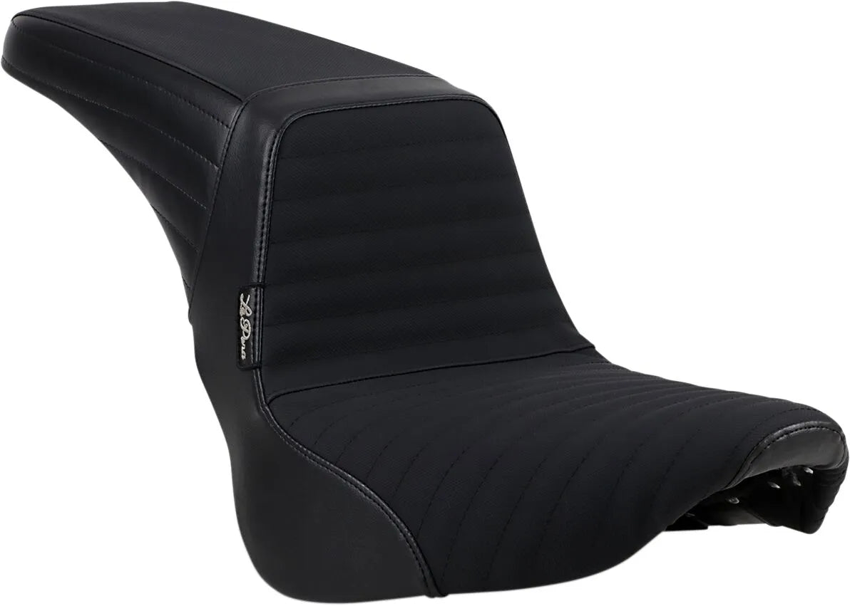 Le Pera Kickflip Seat - Black Vinyl - For Harley Davidson