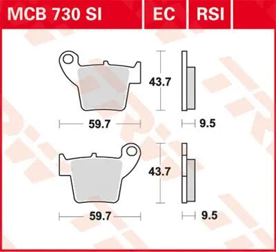Trw Si Series Sintered Off-road Brake Pads - Front & Rear