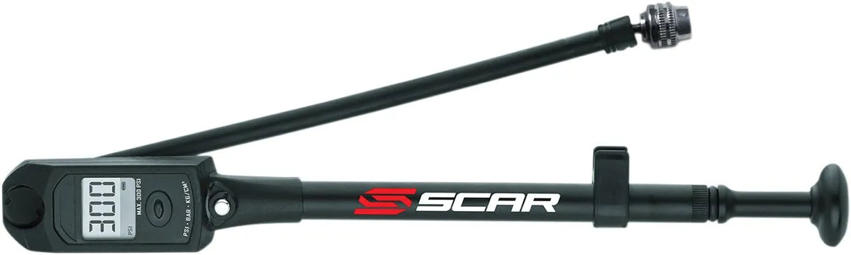 Scar Racing Digital Fork Air Pump Black for All Air Forks