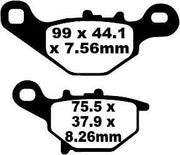 Ebc Sfa-hh Series Sintered Brake Pads For Scooters - Front