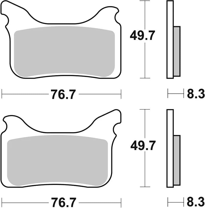 Sbs Hs Street Excel Sintered Front Brake Pads - Front