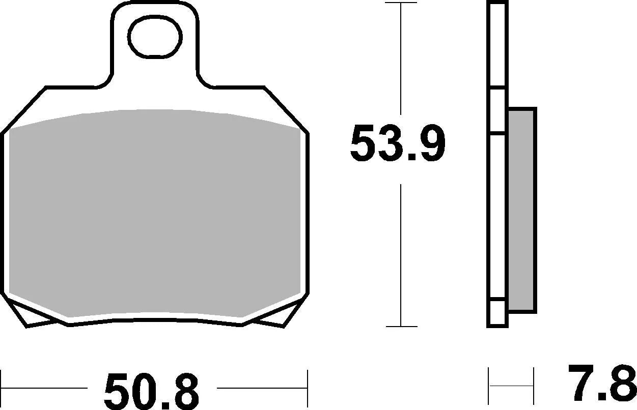 Sbs Ct Scooter Carbon Tech Organic Brake Pads - Front & Rear