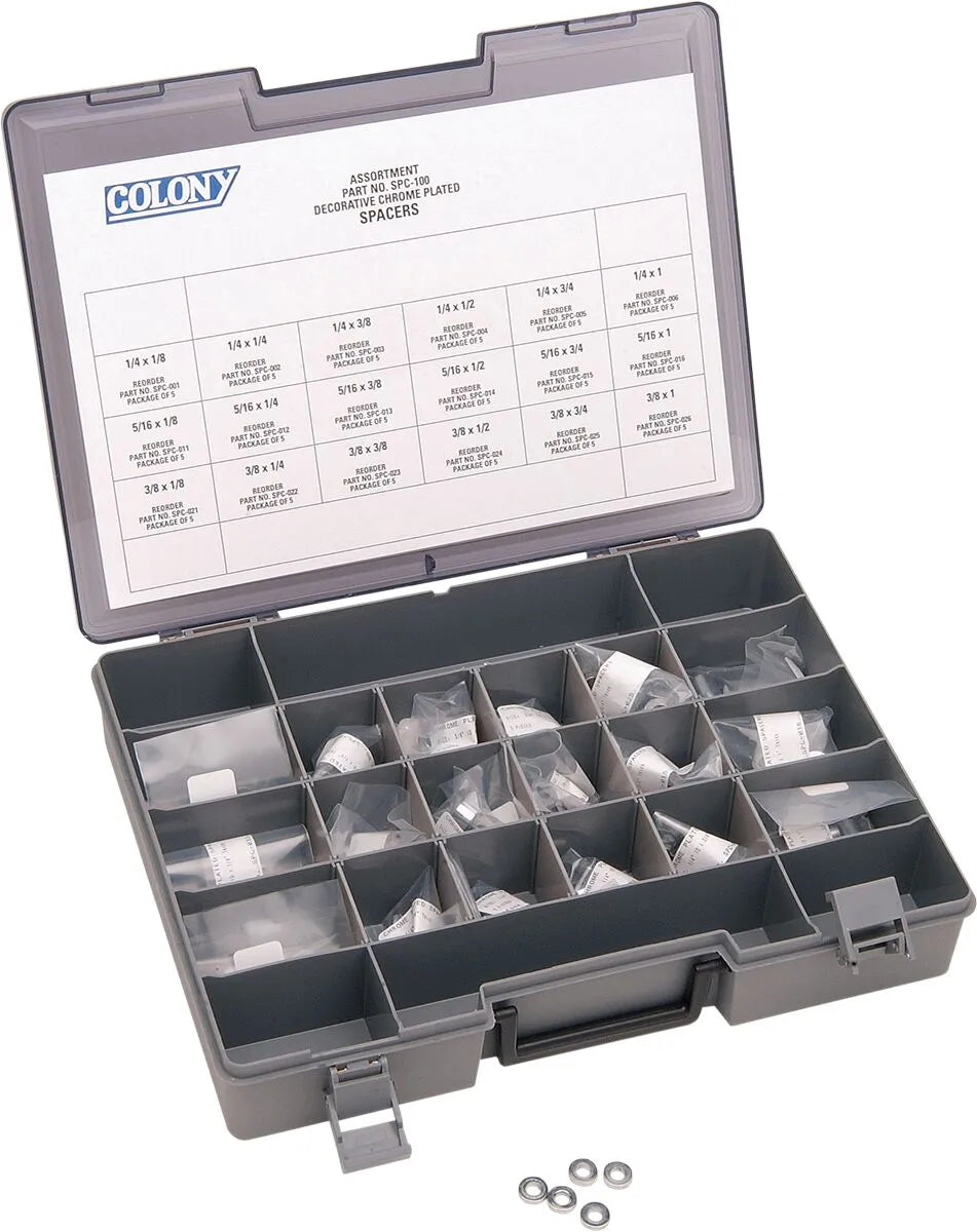 Colony Spacer for 3/8" Bolts 1/2" Length Chrome