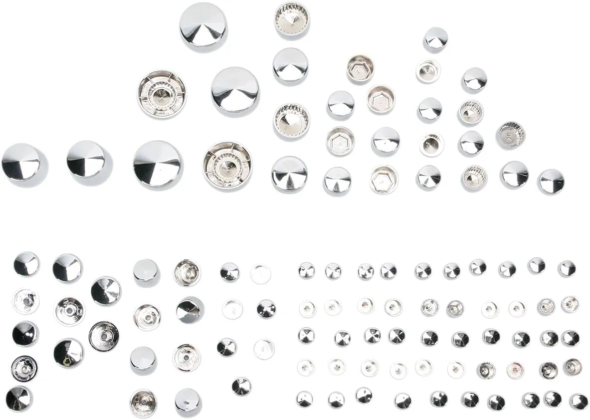 Drag Specialties Deluxe Engine Bolt Cover Kit for Harley-Davidson