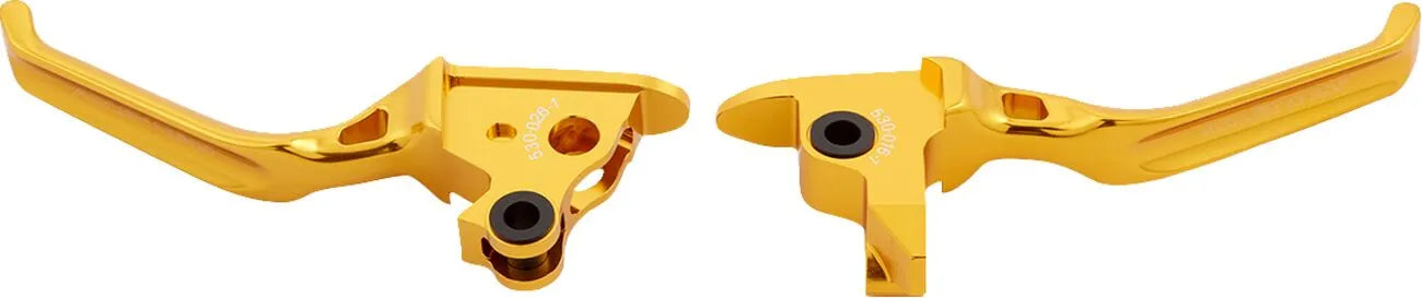 Arlen Ness Method Lever Set - Gold Billet Aluminum