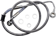Drag Specialties Stainless Steel Brake Line Kit Front Upper Abs