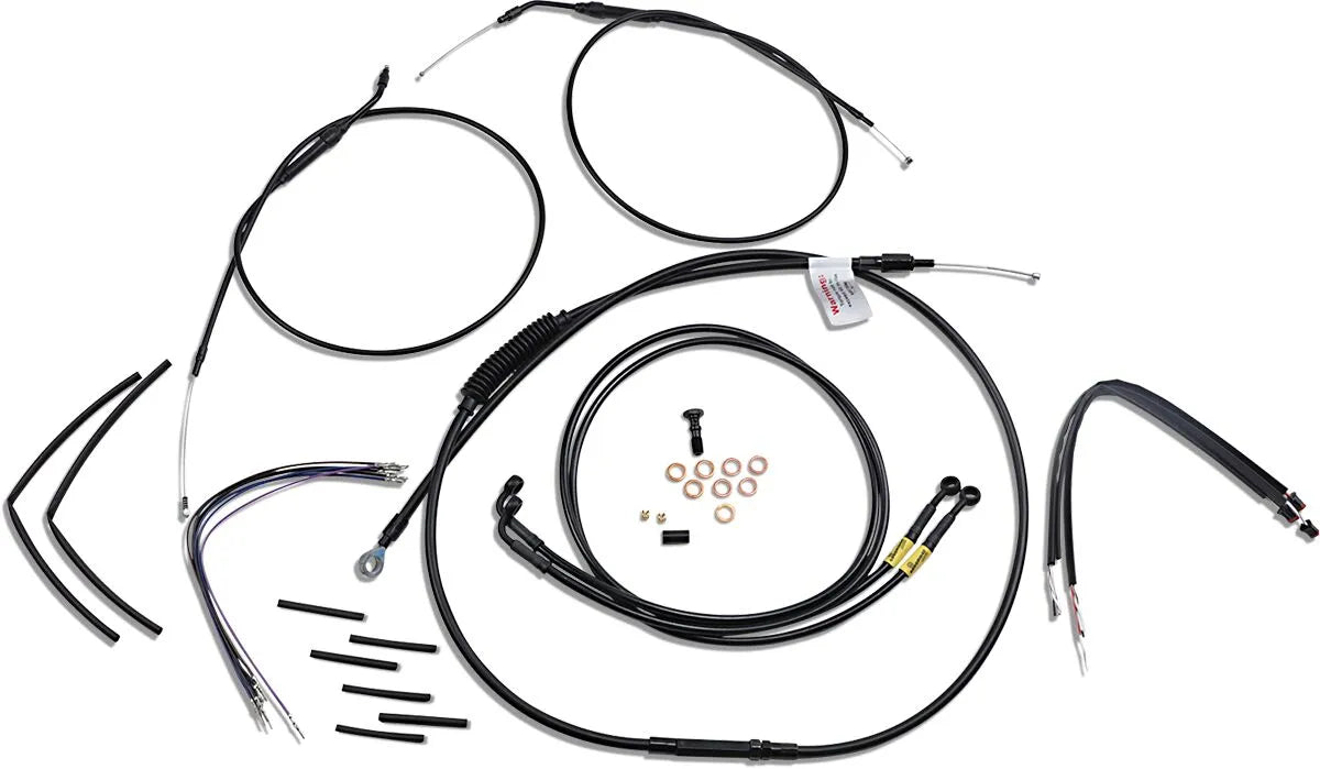 Burly Brand Jail Bar Cable Kit for 14" Handlebars