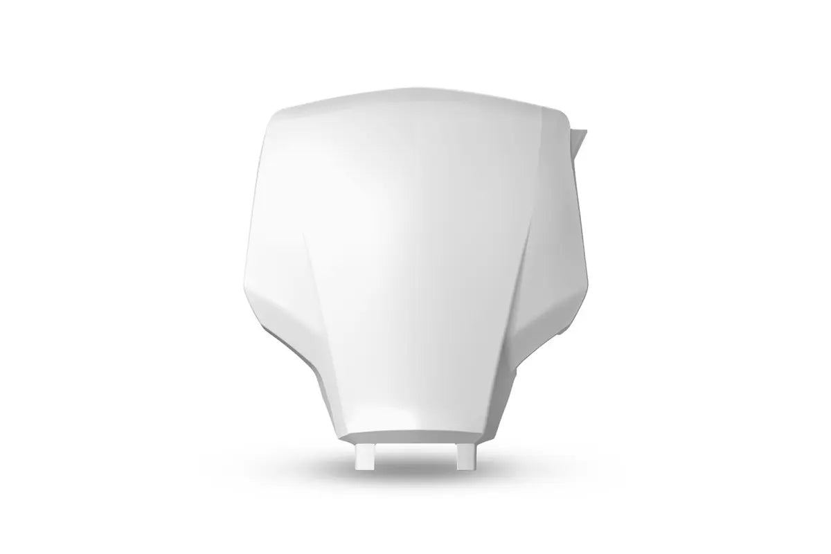 UFO Front Number Plate for MX Bikes - White