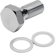 Drag Specialties Universal Chrome Steel Banjo Bolt