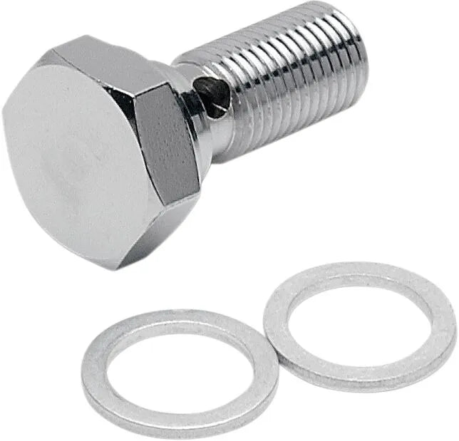 Drag Specialties Universal Chrome Steel Banjo Bolt