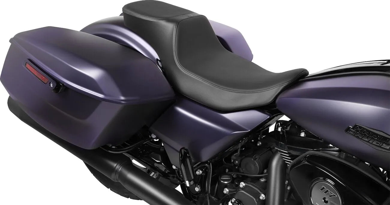 Drag Specialties Predator Extended Reach 2-up Seat - For Harley Davidson