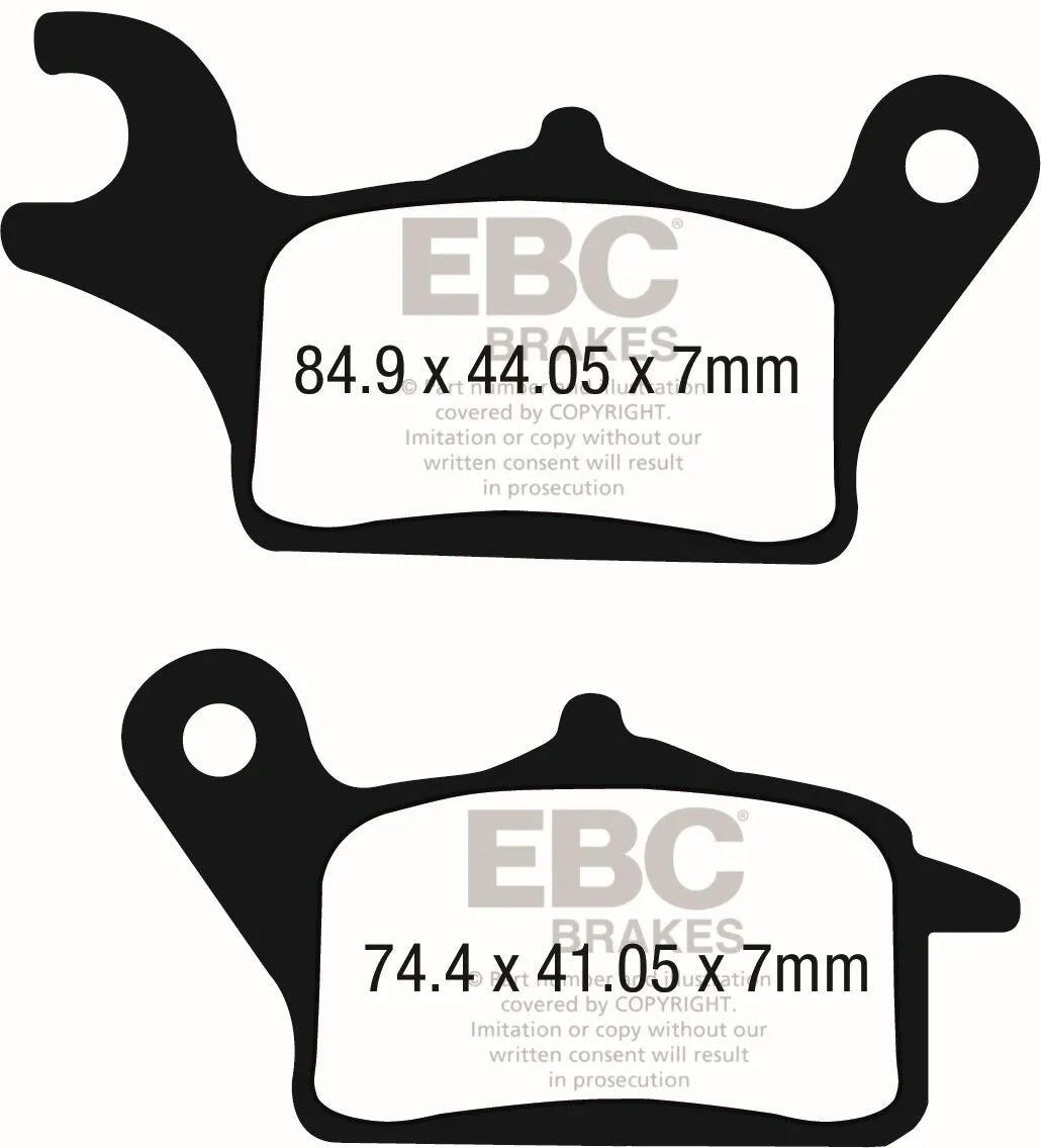 Ebc Sfac Carbon Series Scooter Brake Pads - Front