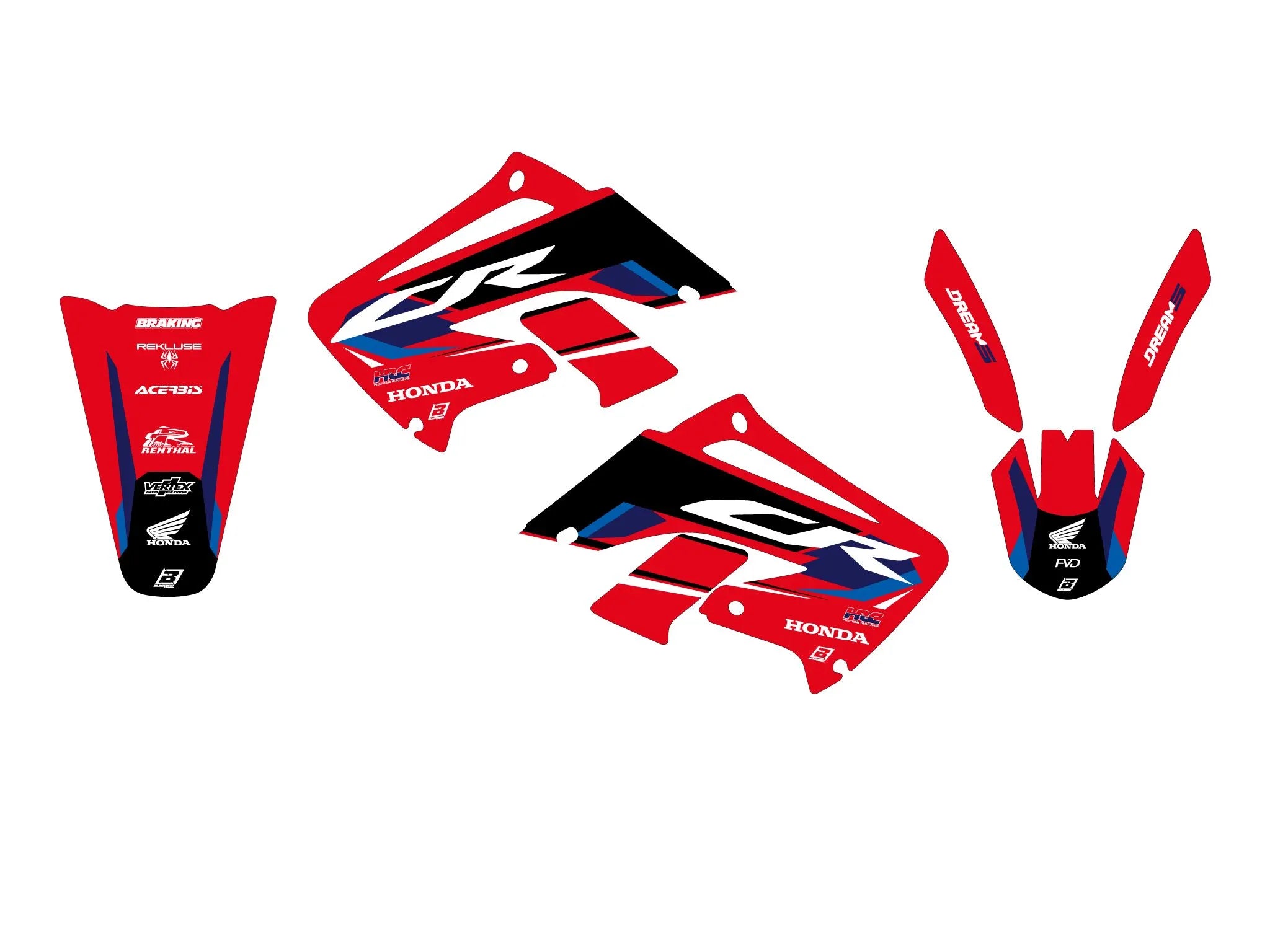 Blackbird Racing Dream 5 Graphic Kit For Honda