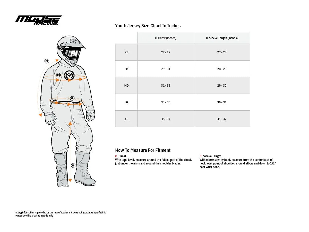 Moose Offroad Youth Agroid Jersey - Black/Orange/Teal