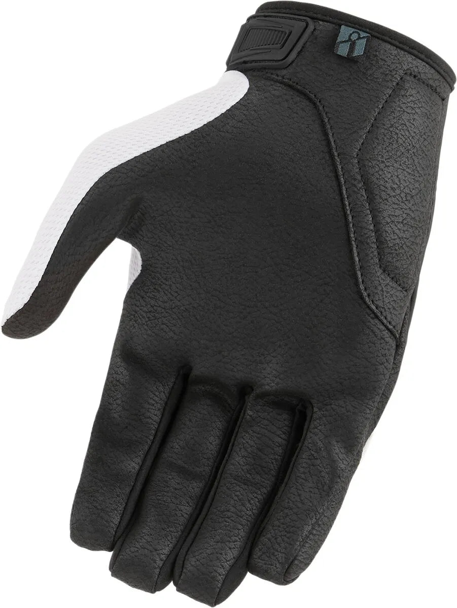 Icon Hooligan Ce Gloves For Sport Riding - Black/White