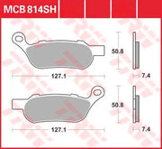 Trw Sh Series Sintered Metal Rear Brake Pads - Rear