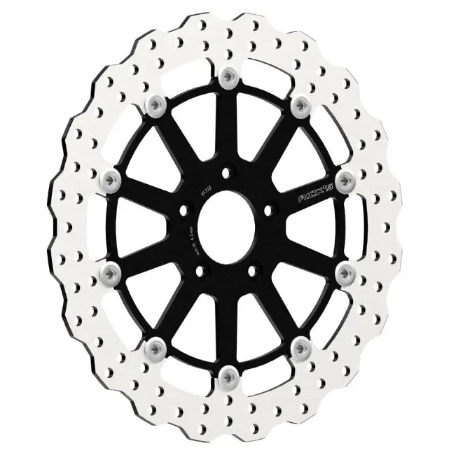 Rick's Motorcycles Wave Design Floating Brake Rotor For Harley