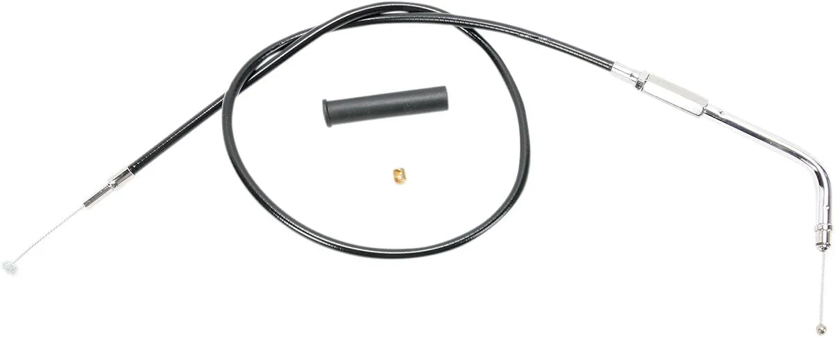 DRAG SPECIALTIES Black Vinyl Throttle Cable for Smooth Handlebar