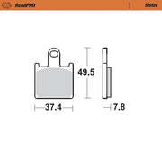 Moto-master Roadpro Sintered Brake Pad Front - Front