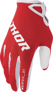 Thor Youth Ridemode Static Mx Gloves - Red/White