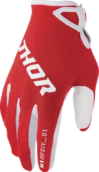 Thor Youth Ridemode Static Mx Gloves - Red/White