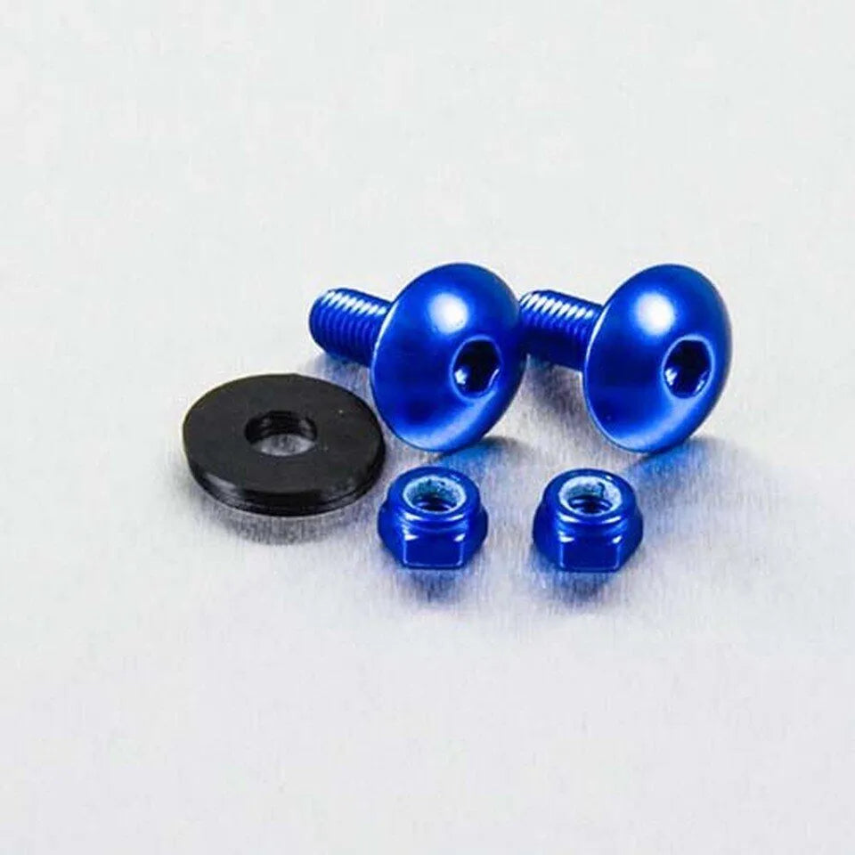 Pro Bolt Aluminium License Plate Bolt Kit - Blue