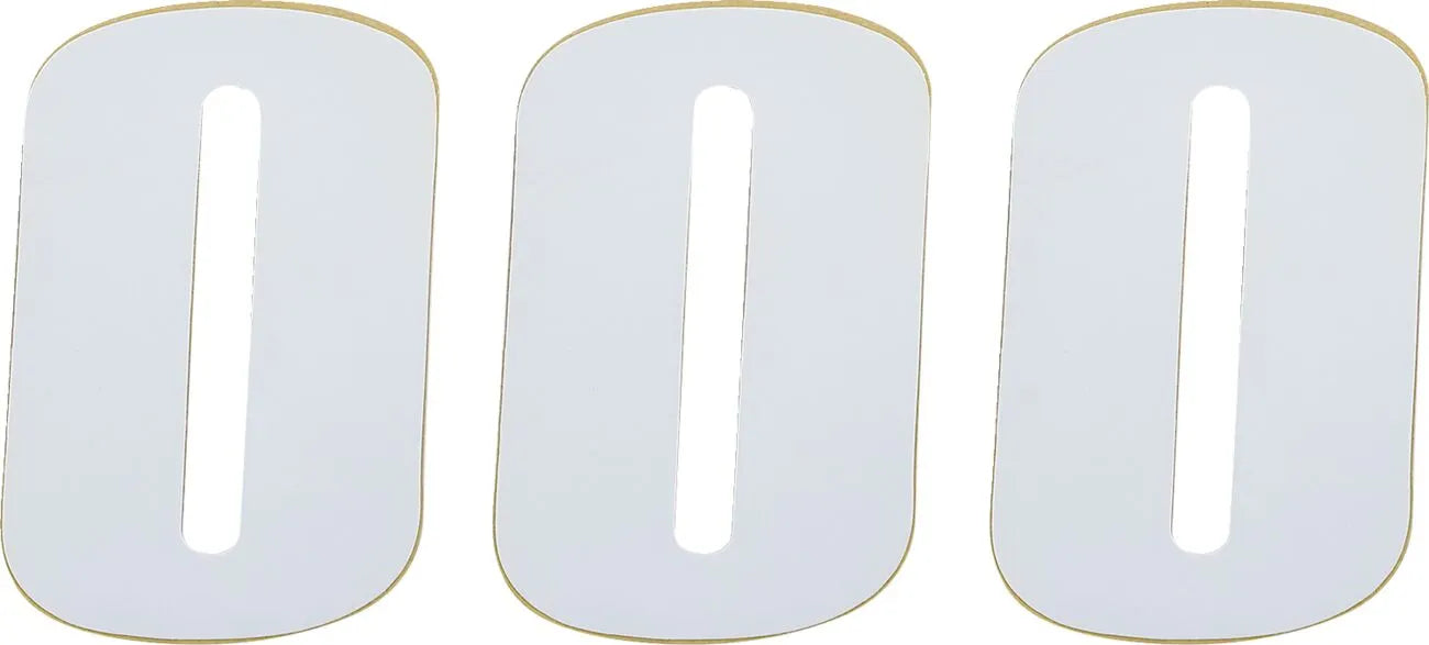 Moose Offroad Vinyl Race Numbers - 4.5" White