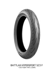 Bridgestone Battlax Hypersport S23 Tire - 120/70zr17 Front