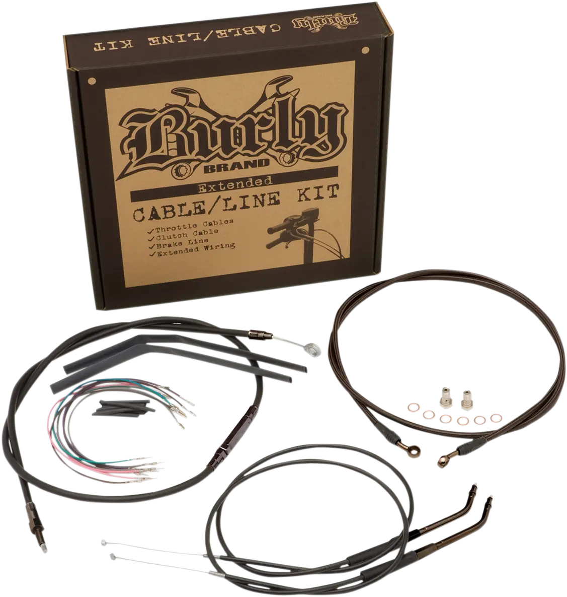 Burly Brand Jail Bar Cable Kit 14" for Harley Davidson XL