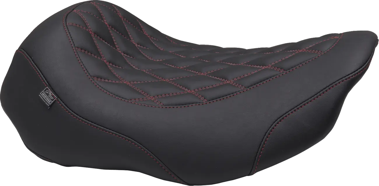 Mustang Wide Tripper™ Solo Seat - For Harley Davidson