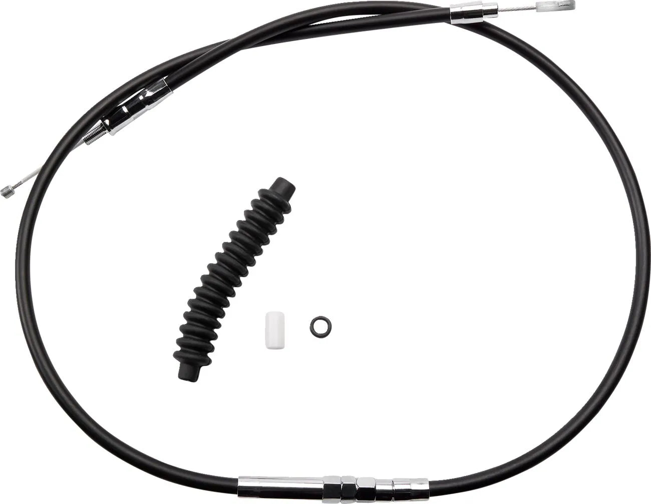 Drag Specialties High-efficiency Black Vinyl Clutch Cable