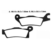 Moto-master Nitro Atv Brake Pads - Sintered Metal - Front & Rear
