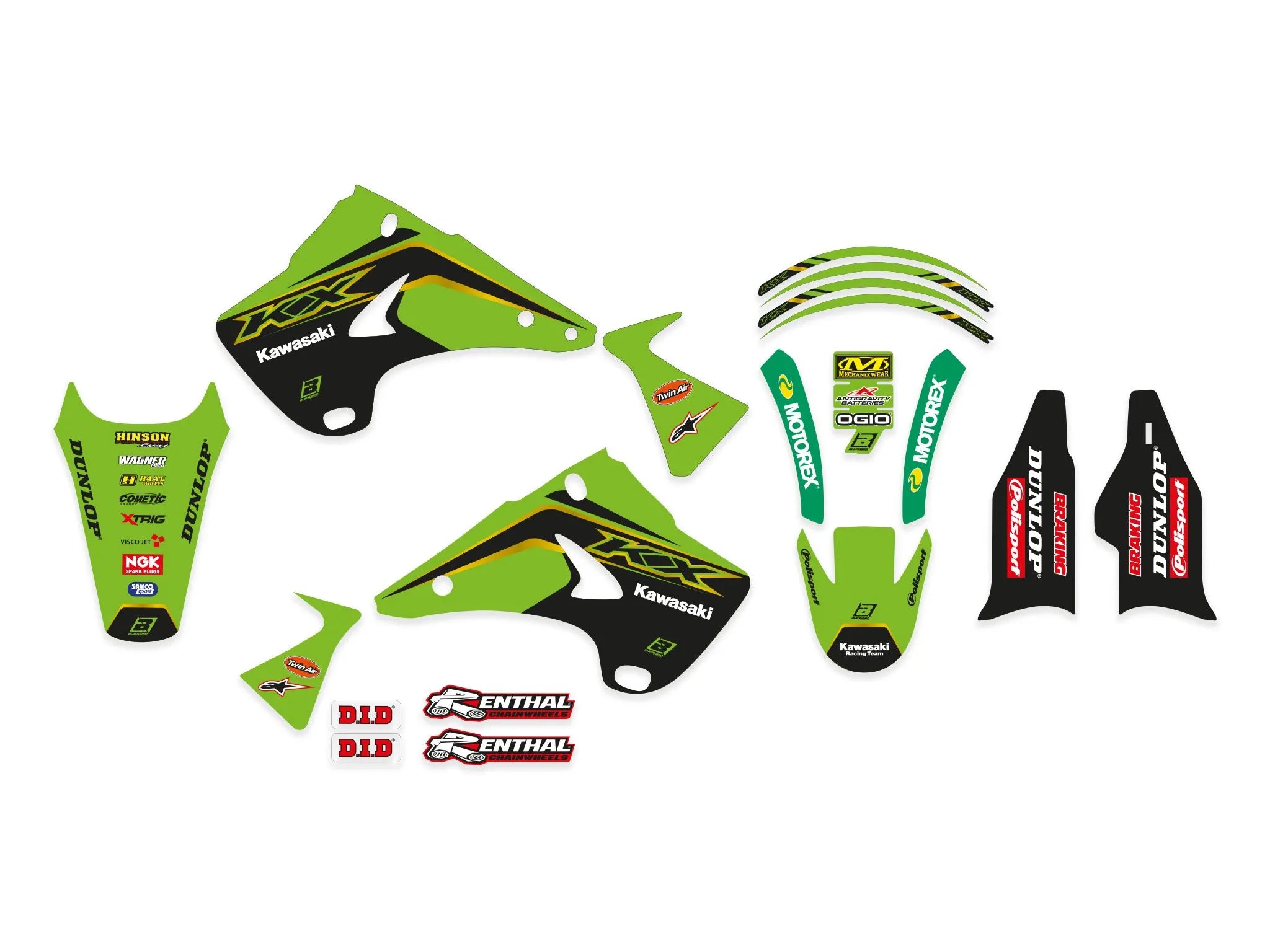 Blackbird Racing Replica Kawasaki 2020 Graphics Kit