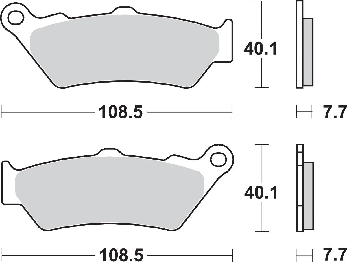 Sbs Ls Street Excel Sintered Rear Brake Pads - Front & Rear