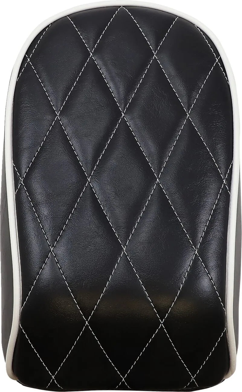 Le Pera Bare Bones Pillion Pad - Black Vinyl - For Harley Davidson