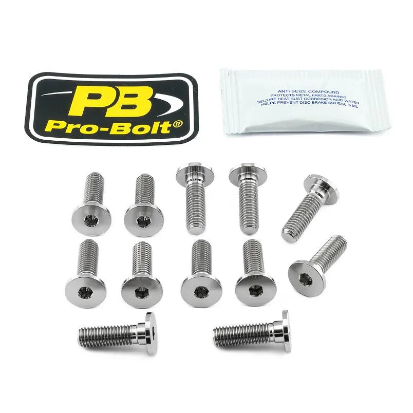 Pro Bolt Titanium Brake Rotor Bolt Kit