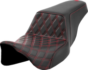 Saddlemen Lattice Stitch Step-up Seat - For Harley Davidson
