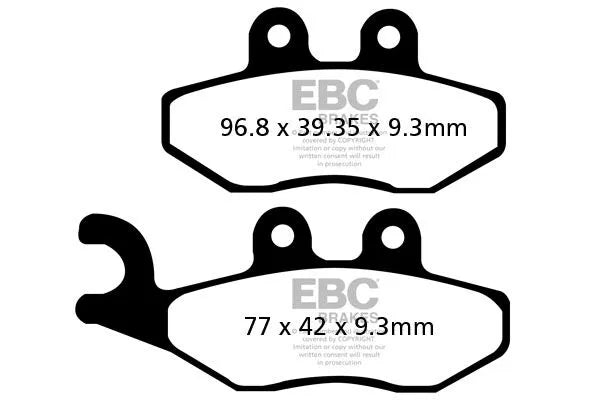 Ebc Sfac Carbon Series Scooter Brake Pads