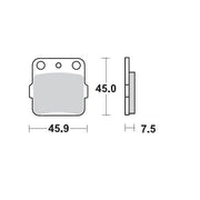 Moto-master Racing Brake Pads Offroad Sintered Metal - Front & Rear