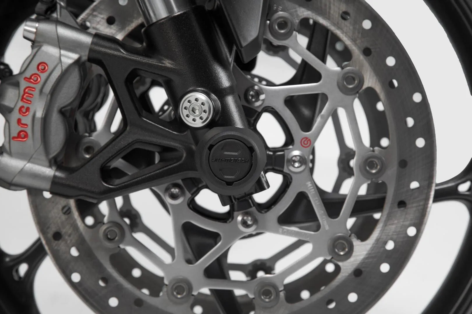 Sw-motech Front Axle Slider Set For Drive Shaft Protection