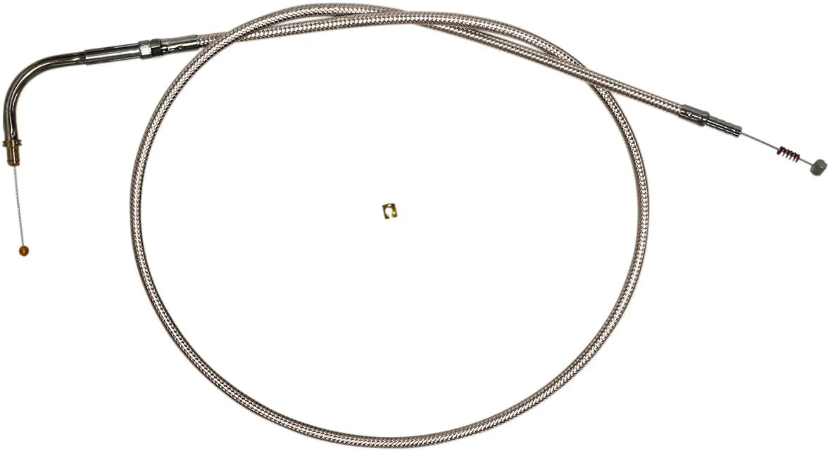 Magnum Shielding Polished Stainless Steel Braided Throttle/Idle