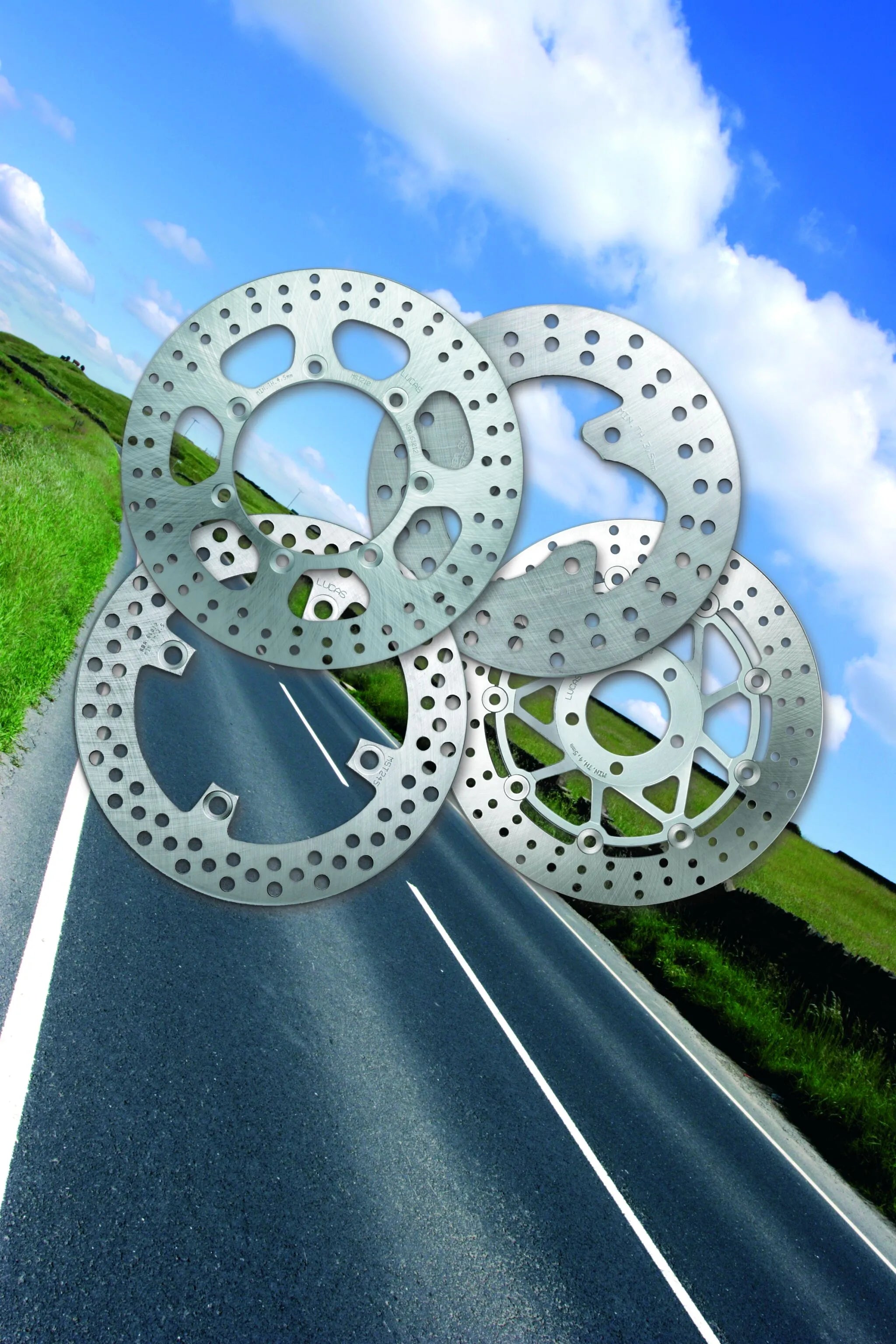 Trw Round Fixed Brake Rotor For Motorcycles - Front & Rear