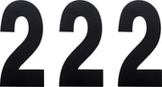 Factory Effex Standard Number Plate Graphics - Black 6"