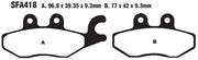 Ebc Sfa Series Organic Scooter Brake Pads - Front & Rear