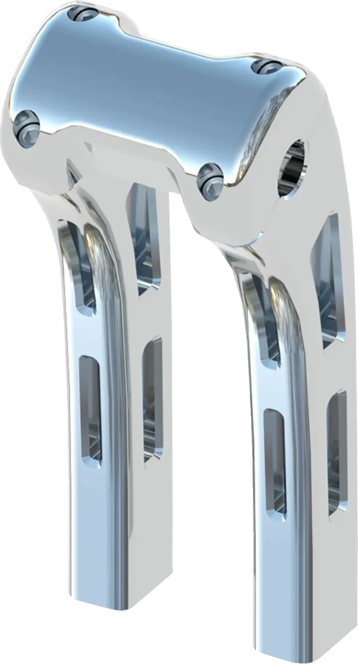 Magnum Shielding Ghost Risers - Chrome, 10" Rise